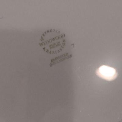 Wedgwood Embossed Queensware Plates- Three Pieces- Assorted Sizes