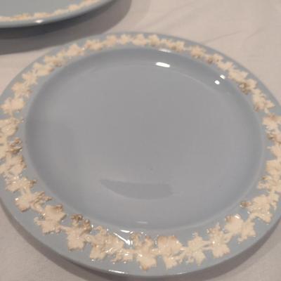 Wedgwood Embossed Queensware Plates- Three Pieces- Assorted Sizes