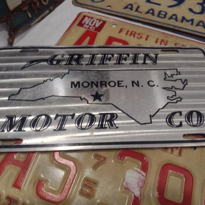 Collection of License Plates- Assorted States and Ages