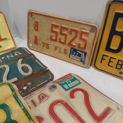 Collection of License Plates- Assorted States and Ages