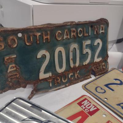 Collection of License Plates- Assorted States and Ages