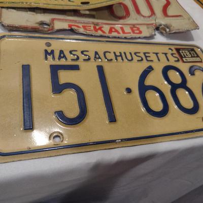 Collection of License Plates- Assorted States and Ages