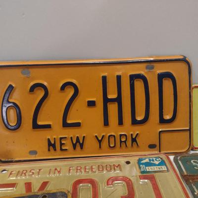 Collection of License Plates- Assorted States and Ages