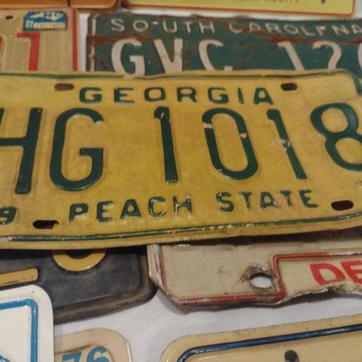 Collection of License Plates- Assorted States and Ages