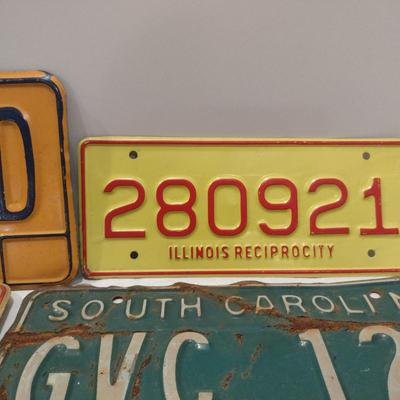 Collection of License Plates- Assorted States and Ages