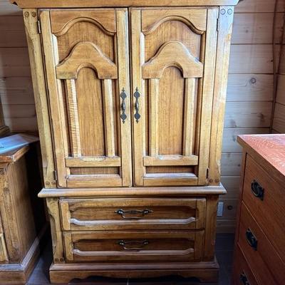 1970's Tall Dresser & Mirrored Dresser
