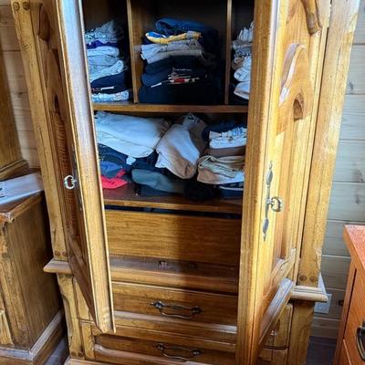 1970's Tall Dresser & Mirrored Dresser