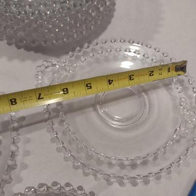 Collection of Imperial Candlewick Plates- Approx 30 Pieces- Assorted Sizes