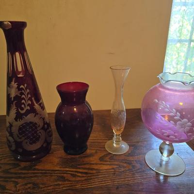 Glass vases
