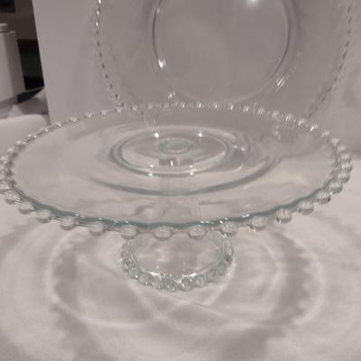 Imperial Candlewick Serve Ware- Platters, Bowl, and Cake Pedestal