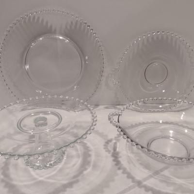 Imperial Candlewick Serve Ware- Platters, Bowl, and Cake Pedestal