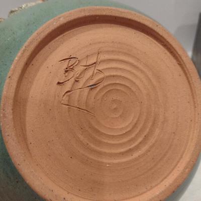 Pair of Glazed Pottery Bowls- Signed by Artists