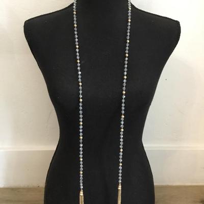 Beautiful, crystal tassel, necklace, scarf, necklace