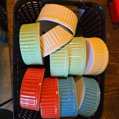 Basket of bowls
