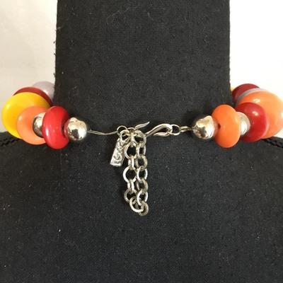 Vintage, multicolored statement, necklace