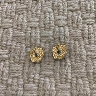Cute apple stud earrings
