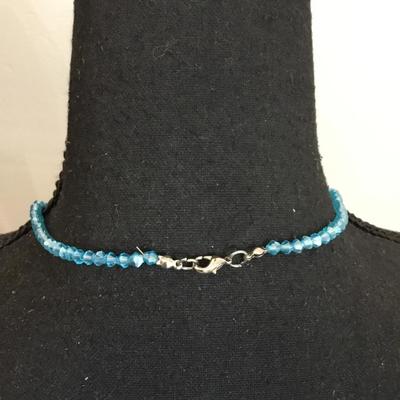 Beautiful blue crystal necklace