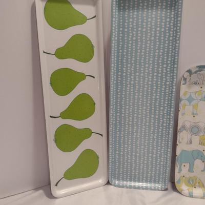 Collection of Melamine Serving Plates/Platters