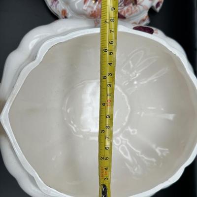 Mid Century Soup Tureen with Ladle And Underplate