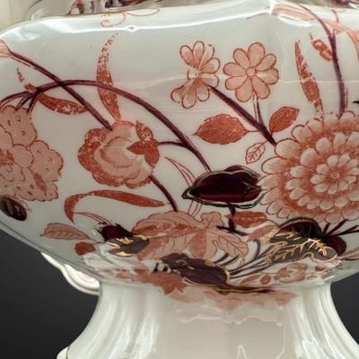 Mid Century Soup Tureen with Ladle And Underplate