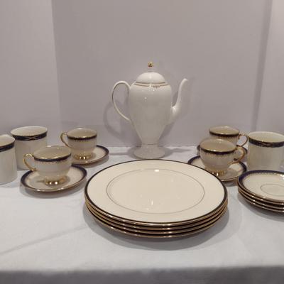 Collection of Fine Porceline Dinnerware- Lenox Dishes and Wedgwood Coffee Pot