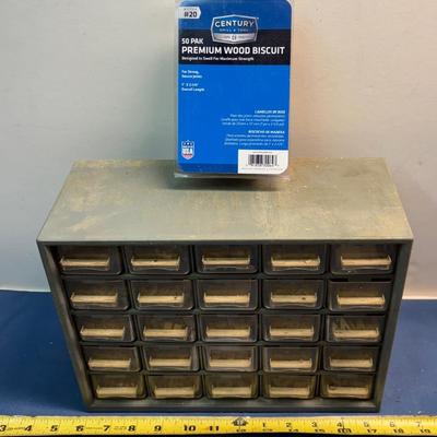 Organizer Full of Wooden Letters