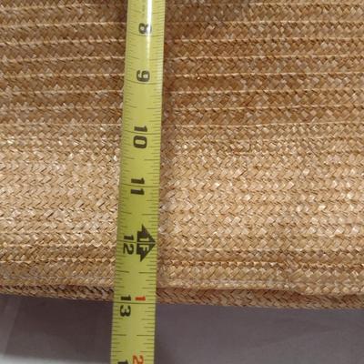 Jennifer Moore Oversized Straw Bag with Bamboo Design Handles