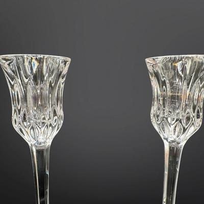 Pair of Gorham Crystal Cordial Glasses or Candle Holders