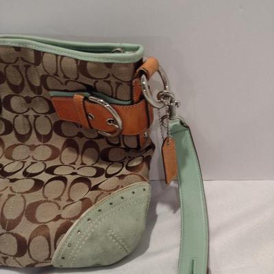 Coach Canvas and Leather Shoulder Bag