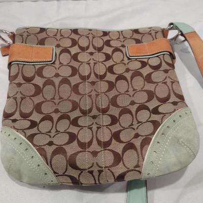 Coach Canvas and Leather Shoulder Bag