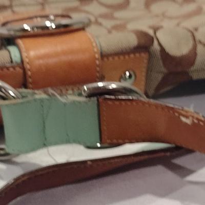Coach Canvas and Leather Shoulder Bag