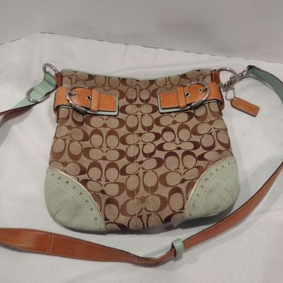Coach Canvas and Leather Shoulder Bag