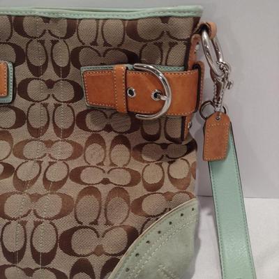 Coach Canvas and Leather Shoulder Bag