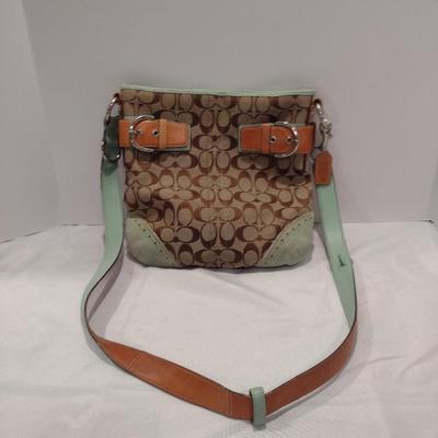 Coach Canvas and Leather Shoulder Bag