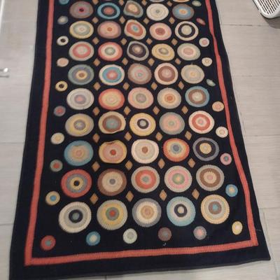 Coin Design Rug/Tapestry for Wall Hanging- Approx 35" x 57 1/2"