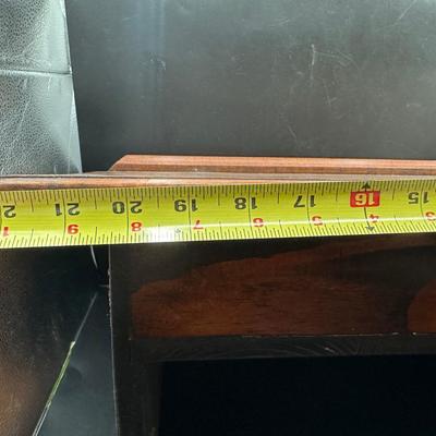 Vintage Slant-Top Wooden Lap Desk with Storage