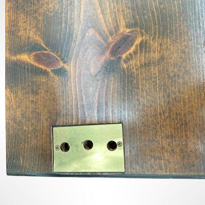 Vintage Slant-Top Wooden Lap Desk with Storage