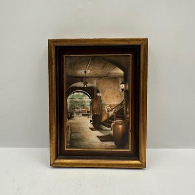 Pair of Framed Tinted Photographs by Eugene Delacroix