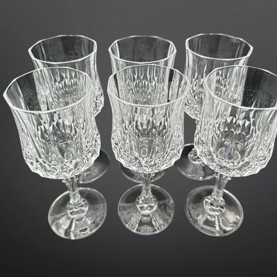 Crystal Wine Glasses - Set of 6