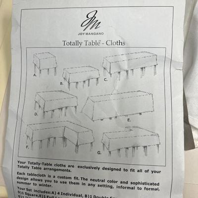 Sale Photo Thumbnail #359: 4 Folding Tray tables with storage stand, and  table cloths   
Great for tv tables, trade shows, craft fairs, etc.
The tables are vey sturdy, whitewash.  Excellent condition
Retails at $200