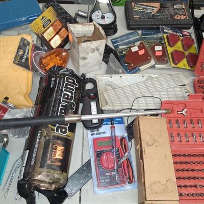 Sale Photo Thumbnail #150: Car parts, motorcycle parts, dent pullers, & more