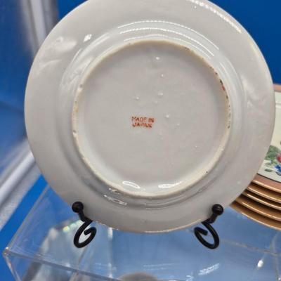 Sale Photo Thumbnail #421: Made in Japan
One set complete with teapot, sugar & creamer, 6 plates, 4 cups/saucers, 2 extra cups

One set has 4 plates, 4 saucers, 2 cups 
very nice condition, 1 previous owner 
Retail $100+