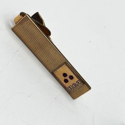LOT 25J: Vintage RCA Pins - Including One Sterling - and Gold Filled Tie Clip