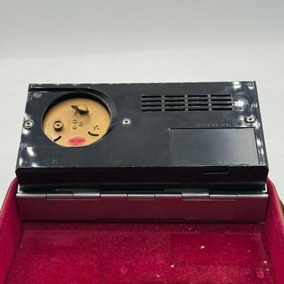 LOT 47L: Vintage Office Items - Stamp, Travel Clock Radio, Denoyer-Geppert Globe Pencil Sharpener, & Letter Openers