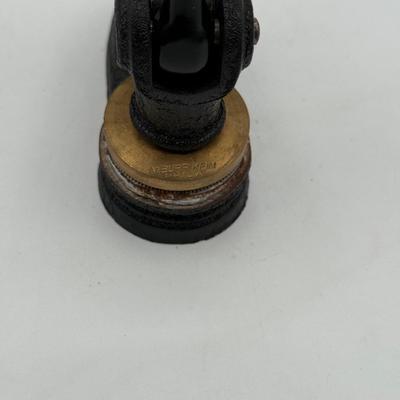LOT 47L: Vintage Office Items - Stamp, Travel Clock Radio, Denoyer-Geppert Globe Pencil Sharpener, & Letter Openers