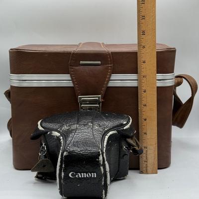LOT 56D: Canon AE-1 Camera & Lenses w/Case