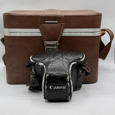 LOT 56D: Canon AE-1 Camera & Lenses w/Case