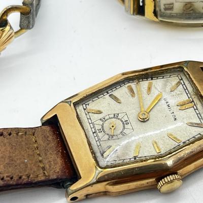 LOT 72J: Vintage Women's Watches - Hamilton, Bulova