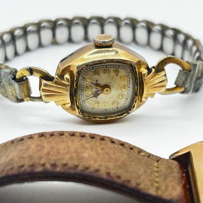 LOT 72J: Vintage Women's Watches - Hamilton, Bulova