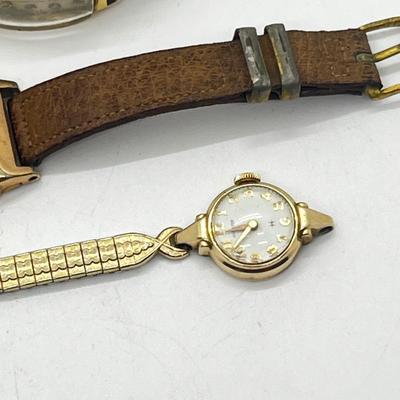 LOT 72J: Vintage Women's Watches - Hamilton, Bulova